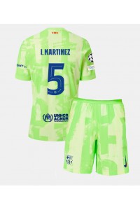 Barcelona Inigo Martinez #5 Babytruitje 3e tenue Kind 2024-25 Korte Mouw (+ Korte broeken)